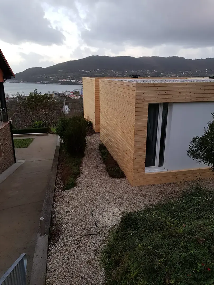 casa fachada madera moderna mar 1